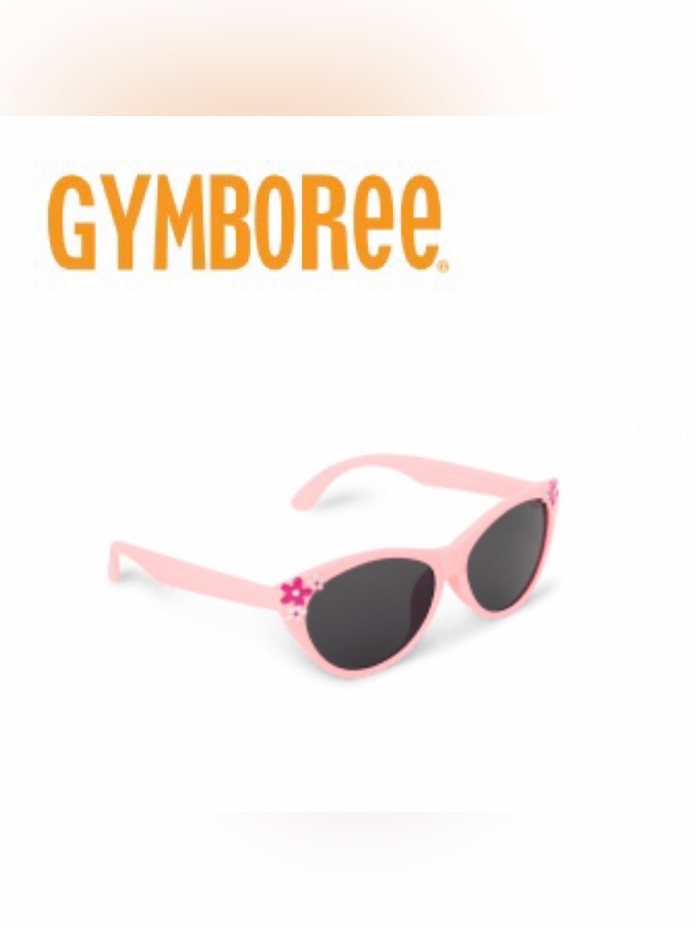 Gymboree Pink Cat Eye Sunglasses